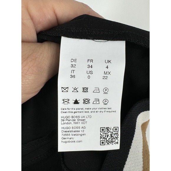 NAOMI X BOSS LEGGINGS IN STRETCH‎ JERSEY WITH ZIP HEMS black size 0 - Picture 8 of 12